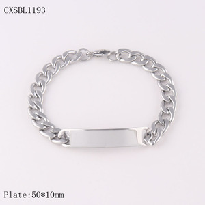 Vòng tay nam bằng thép không gỉ thiết kế mới, kiểu dáng cổ điển, mạ vàng bóng, đính đá, họa tiết số. - Product Image 2