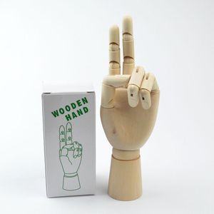 Logo personalizzato modello di arte multifunzionale figurina 25cm eco-friendly in legno lucidato a mano con motivo rotondo per artisti - Product Image 4