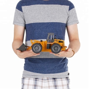 Modèle de jouet <span class=keywords><strong>Huina</strong></span> <span class=keywords><strong>1520</strong></span> 1/16 2.4G 6 canaux en alliage métallique, camion de chantier télécommandé RC, excavatrice, bulldozer - Product Image 3