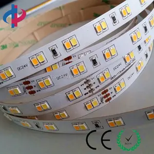 112led dupla cor branca dupla 24 cct ajustável de duas cores led strip flexível 2835 v tira conduzida luz