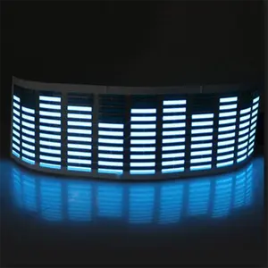 Hot sell Windshield sound activated equalizer el car sticker Led light car graphic equalizer