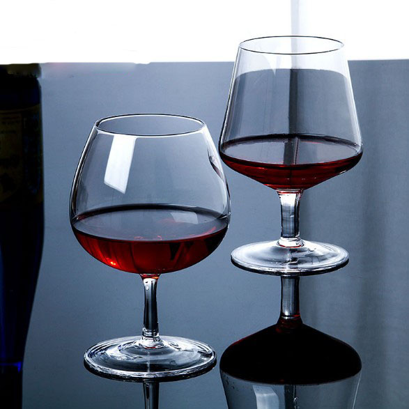 Hot Sale Elegant Stemware Glass Round Wine Glasses Brandy Glass With Stem