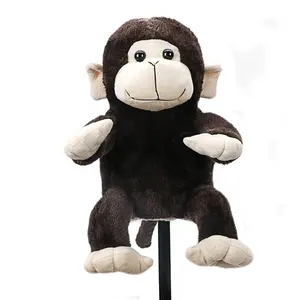 Couvre-chef de Golf en peluche de singe mignon, prix d'usine, vente en gros