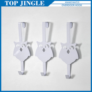 Colgador de bufanda con diseño de búho blanco para puerta de 40mm de espesor - Product Image 2