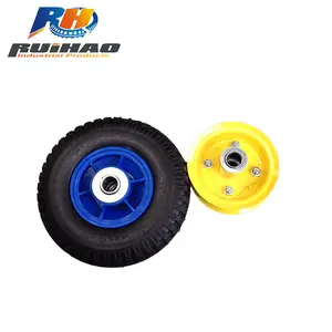 China Supplier With Steel/Plastic Rim Wheel Barrow Tire 250-4