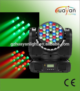 Profesional <span class=keywords><strong>de</strong></span> mover la cabeza etapa <span class=keywords><strong>de</strong></span> iluminación rgb 36*3w <span class=keywords><strong>mac</strong></span> 101 les sweeper mini led haz lave cabeza móvil - Product Image 1