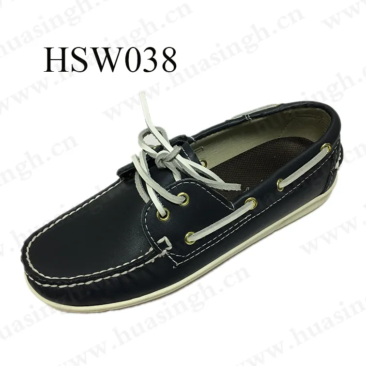 Shoe WCY Black Lace Up Style Pure Leather Casual Peas Shoes Anti-odor Handmade Stitching Men Loafer Shoes HSW038