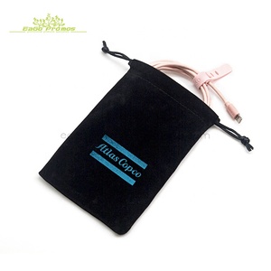 <strong>2026</strong> Most Attractive Long Narrow Drawstring Stylish Velvet Hair Extension Packaging Bag With Full Printing - Product Image 6