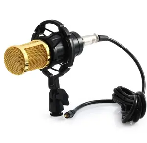 Профессиональный проводной конденсаторный микрофон BM 800 3,5 мм с амортизирующим креплением для компьютерной записи KTV караоке