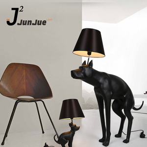 <strong>Fluorescent</strong> dog shaped <strong>floor</strong> <strong>standing</strong> <strong>lamp</strong> black junjue resin downlight fl1028 ce dog shaped <strong>floor</strong> <strong>standing</strong> <strong>lamps</strong> indoor use - Product Image 6