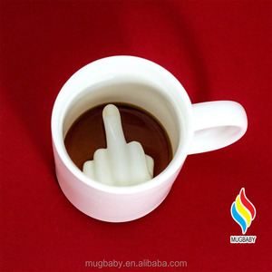 OEM Creative <strong>Middle</strong> <strong>Finger</strong> Wholesale Ceramic <strong>Mugs</strong> Travel Coffee <strong>Mug</strong> - Product Image 2