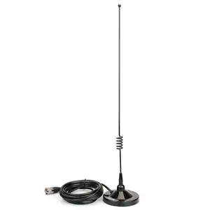 UHF atau VHF Mobil Radio Mobil Antena Magnet Mount DAN RG58 C/U Kabel Koaksial dengan SL16/PL259 untuk Retevis Mobile Radio