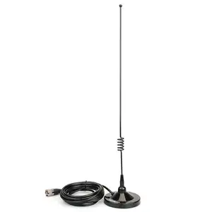 UHF o VHF Mobile radio Car vehicle Antenna supporto magnetico e cavo coassiale RG58 C/U con SL16/PL259 per radio mobili Retevis