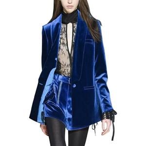 Último diseñador casual Oficina traje <span class=keywords><strong>de</strong></span> <span class=keywords><strong>falda</strong></span> <span class=keywords><strong>y</strong></span> <span class=keywords><strong>blusa</strong></span> <span class=keywords><strong>de</strong></span> otoño manga larga elegante entallado cuello mujer mujeres Bl - Product Image 2
