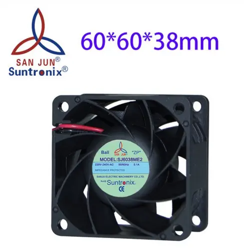 Suntronix 컴퓨터 AEC 모터 추출기 팬. 산업용 축류 팬 환기 팬 60*60*38mm. 고속 금속 프레임