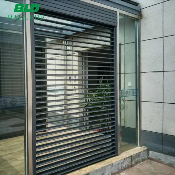 aluminum retractable shutter window