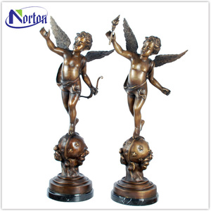 Décoration de maison moderne, lampes en bronze antique, <span class=keywords><strong>statue</strong></span> de soldat en bronze, <span class=keywords><strong>lampe</strong></span> à vendre NTBS-270Y - Product Image 6