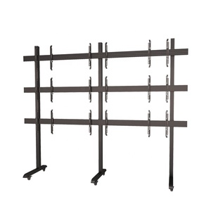 Height <strong>Adjustable</strong> Aluminum 3x3 Video Wall Mount <strong>TV</strong> <strong>Stand</strong> With Micro-adjust Arms - Product Image 1