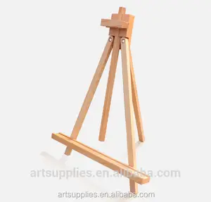 Professional adjustable tripod beech wooden easel tabletop display sketch exhibition painting