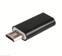 שחור USB 3.1 סוג C נקבה למייקרו USB זכר נתונים מתאם ממיר מחבר