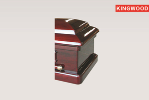 <strong>Magistrate</strong> Red US Style Wood Casket Carton Coffin - Product Image 2