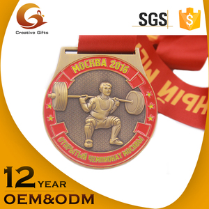 Alta calidad de metal 3D gran tamaño Award souvenir China medalla de taza - Product Image 1