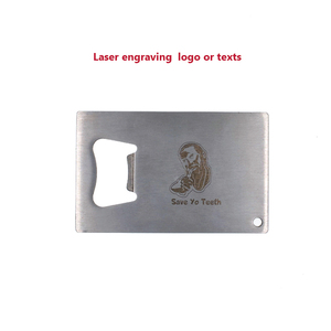 Ouvre-bouteille avec logo personnalisé, carte de visite, en acier inoxydable, ouvre-bouteille, bière - Product Image 2