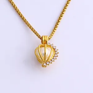 Fashion Latest Unique Pearl Design For Girls 18k Gold Plated Jewelry Pendant