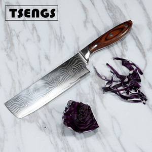 <span class=keywords><strong>Amazon</strong></span> Damasco cuchillo de acero cocina picar Damasco cuchillo - Product Image 1