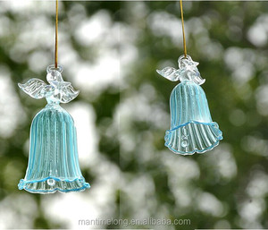 Bella decorazione della casa wed ding sposato vetro trasparente angelo di preghiera Carillon di Vento auto pendente regali - Product Image 3