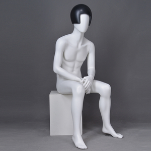 가장 현실적인 바디 페인팅 섹시한 살아있는 남성 앉아 남자 마네킹 성인 판매 - Product Image 4
