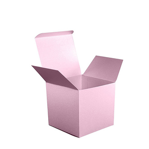 Custom Vouwen Kleine Cube Papier Kartonnen Geschenkdozen Voor Feestartikelen
