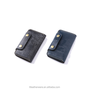 Men's Slim Cardholder Wallet Genuine Leather <b>Credit</b> <b>Card</b> Case - Product Image 5