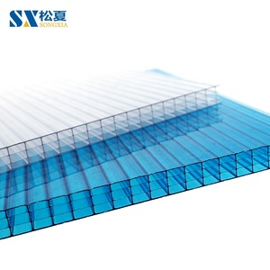 Hiện đại 4x8 trang trí Polycarbonate nhà kính nhà kính mái Tấm UV bảo vệ rõ ràng màu trắng màu - Product Image 6