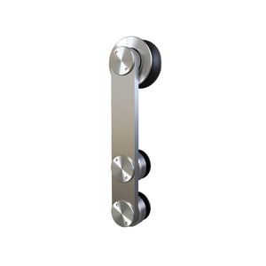 <span class=keywords><strong>Porte</strong></span> intérieure coulissante en bois, avec lignes décoratives en aluminium, pour maison moderne - Product Image 3