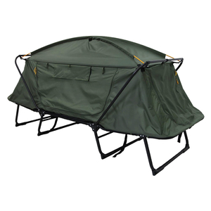Lit de camping pliable pour une personne, tissu double couche de qualité supérieure, hors sol - Product Image 2