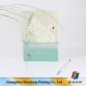 2017 Cisne Ornamento Boda Supongo Libro Hecho A Mano Bloc <span class=keywords><strong>de</strong></span> Notas Cuadernos Diarios <span class=keywords><strong>de</strong></span> Encargo Baratos A Granel Al Por Mayor - Product Image 3