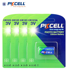 Горячие Продажи PKCELL <span class=keywords><strong>3</strong></span> В Литиевая Батарея <span class=keywords><strong>cr123a</strong></span> Неперезаряжаемые Батареи Камеры - Product Image 1