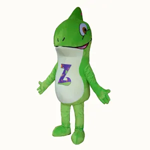 Custom adult character chameleon mascot costume for sale