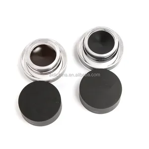 China manufacturer Cheap High quality Black and Brown Gel Cream Eyeliner with Brush