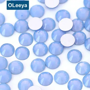 Strass en opale bleue pour Nail Art, pierres précieuses Non correctrices pour les ongles, prix d'usine, nouvelle collection