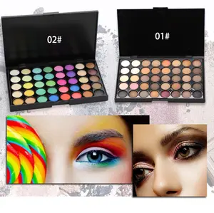 Paleta de Sombras de Ojos Profesional de 40 Colores Naturales Mate, <span class=keywords><strong>Maquillaje</strong></span> en Polvo con Acabado Mate y Brillante - Product Image 1