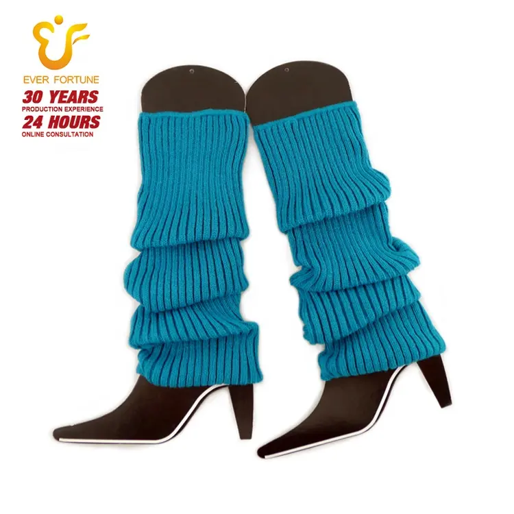 आउटडोर 100% एक्रिलिक फैशन बुनना महिलाओं के पैर Warmers गाँठ बूट कवर मोजे महिला के लिए