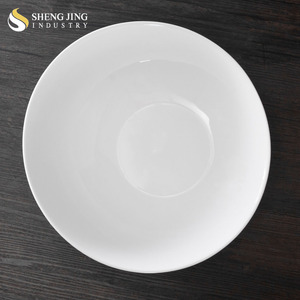 Vajilla asiática <span class=keywords><strong>de</strong></span> alta calidad, cuenco <span class=keywords><strong>de</strong></span> cerámica blanco liso <span class=keywords><strong>de</strong></span> 10,75 pulgadas - Product Image 3