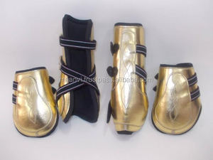 ENSEMBLE DE BOTTES DE CHEVAL ET DE TENDON EN CUIR VERTI LÉGER AVEC REMBOURRAGE EN FOURRURE DE VISON/BOTTES DE CHEVAL AU DESIGN PERSONNALISÉ - Product Image 2