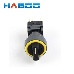 Haboo 16mm impermeable IP65 diversos anillo Color 2 o <span class=keywords><strong>3</strong></span> posición Rotary interruptor selector - Product Image 2