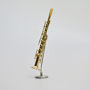 Mini instruments <span class=keywords><strong>de</strong></span> musique faits à la main, mini <span class=keywords><strong>saxophone</strong></span> soprano - Product Image 2