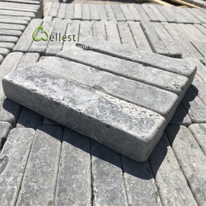 Chinese Tumbled Finish Blue Limestone <strong>Bricks</strong> for Garden Landscaping Paving - Product Image 5