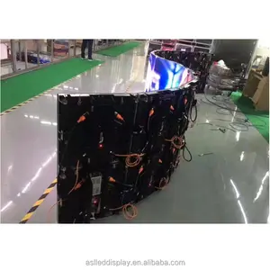 Layar Video Led Bulat Luar Ruangan Tampilan Led Berbentuk Melengkung 360 Derajat Layar Display Led Kurva P6 Tampilan Led Kurva