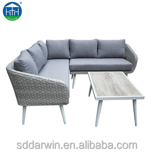 Moderna hotsale colas de tejido de mimbre muebles de jardín sofá de mimbre al aire libre - Product Image 1